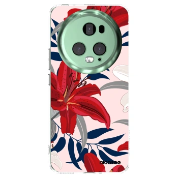 Picasee silikonowe przeźroczyste etui na Honor Magic5 Pro - Red Lily