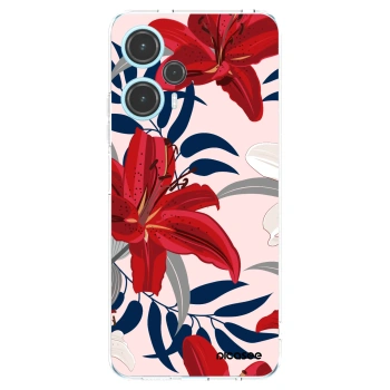 Picasee silikonowe przeźroczyste etui na Xiaomi Poco F5 - Red Lily