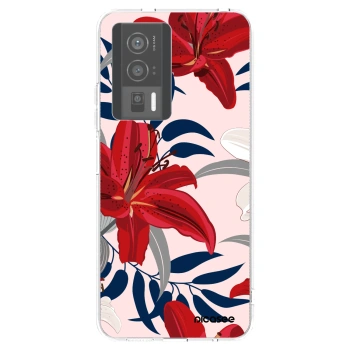 Picasee silikonowe przeźroczyste etui na Xiaomi Poco F5 Pro 5G - Red Lily