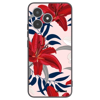 Picasee silikonowe czarne etui na Realme C53 - Red Lily