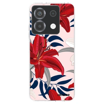 Picasee silikonowe przeźroczyste etui na Xiaomi Poco X6 - Red Lily