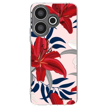 Picasee silikonowe przeźroczyste etui na Xiaomi Redmi 13 4G - Red Lily