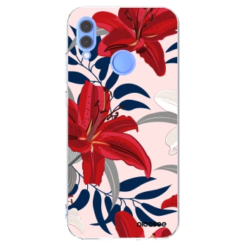 Picasee silikonowe przeźroczyste etui na Honor 10 Lite - Red Lily