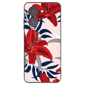 Picasee silikonowe czarne etui na Xiaomi Redmi A5 - Red Lily