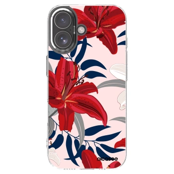 Picasee silikonowe przeźroczyste etui na Apple iPhone 17 - Red Lily