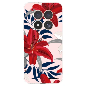 Picasee silikonowe przeźroczyste etui na Xiaomi Redmi Note 15 Pro 4G - Red Lily