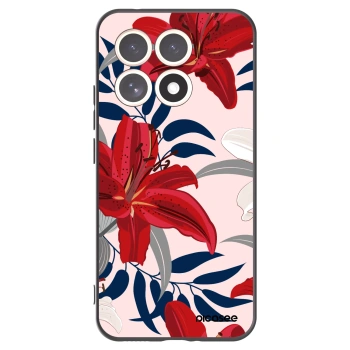 Picasee silikonowe czarne etui na Xiaomi 15T - Red Lily