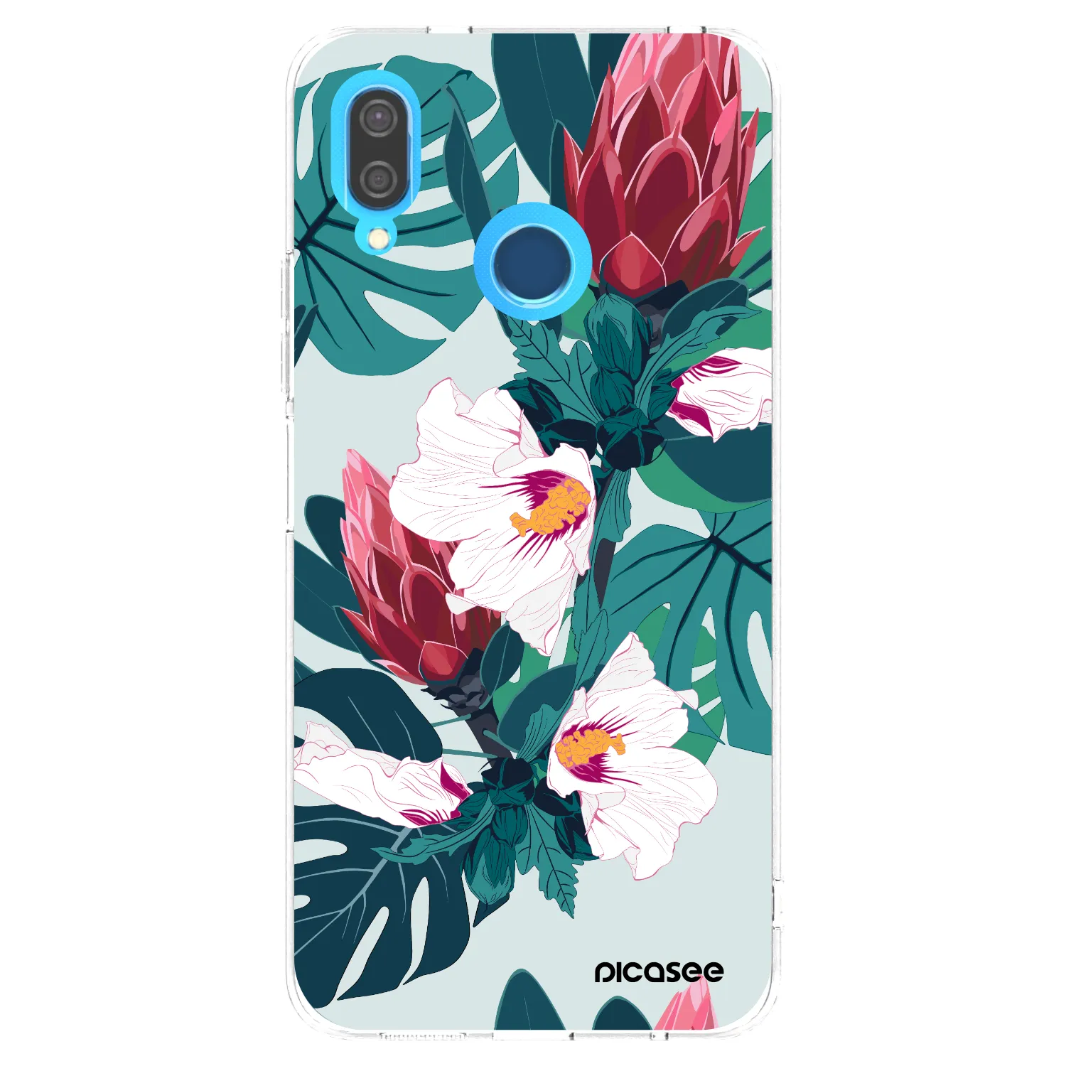 Picasee silikonowe przeźroczyste etui na Huawei P20 Lite - Rhododendron