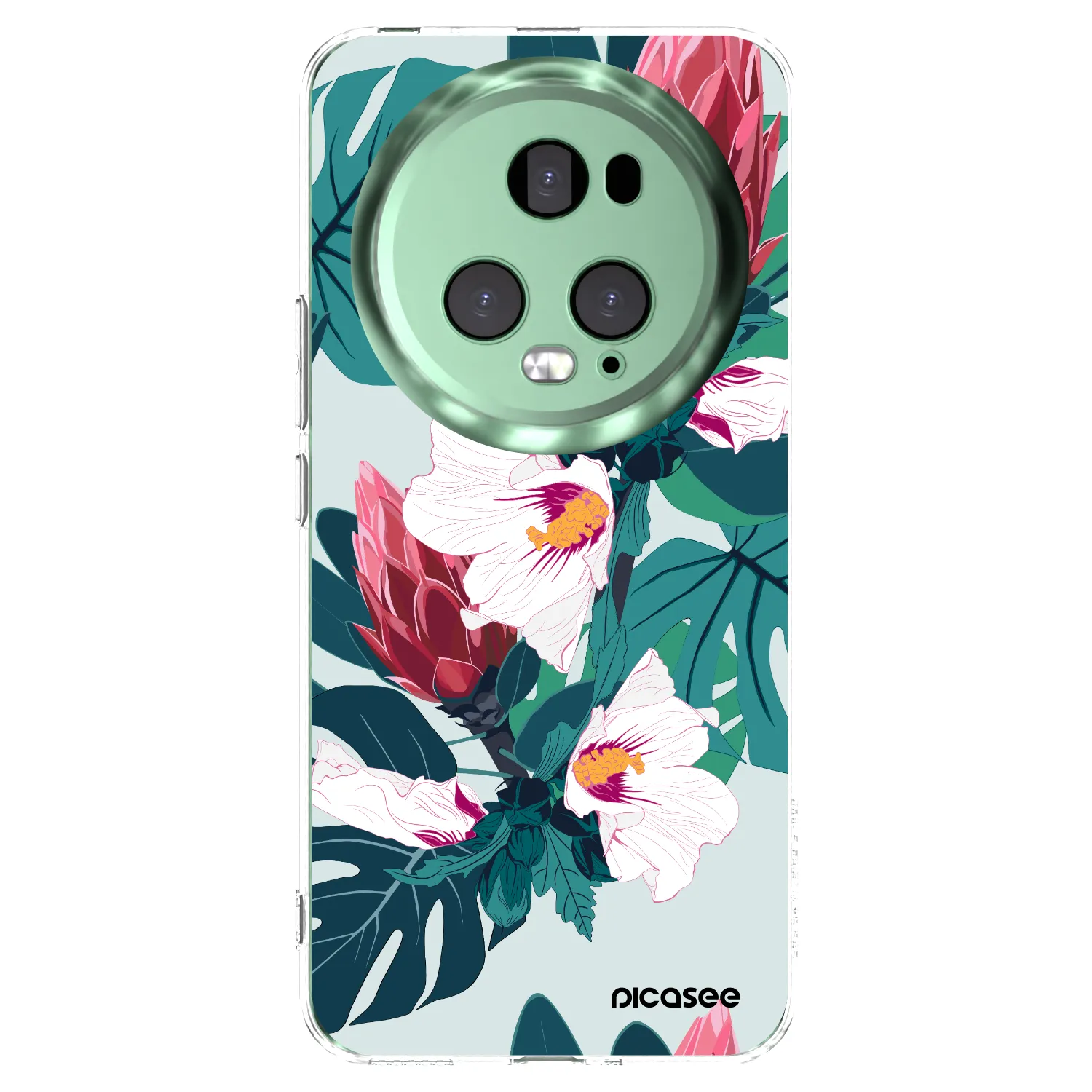 Picasee silikonowe przeźroczyste etui na Honor Magic5 Pro - Rhododendron