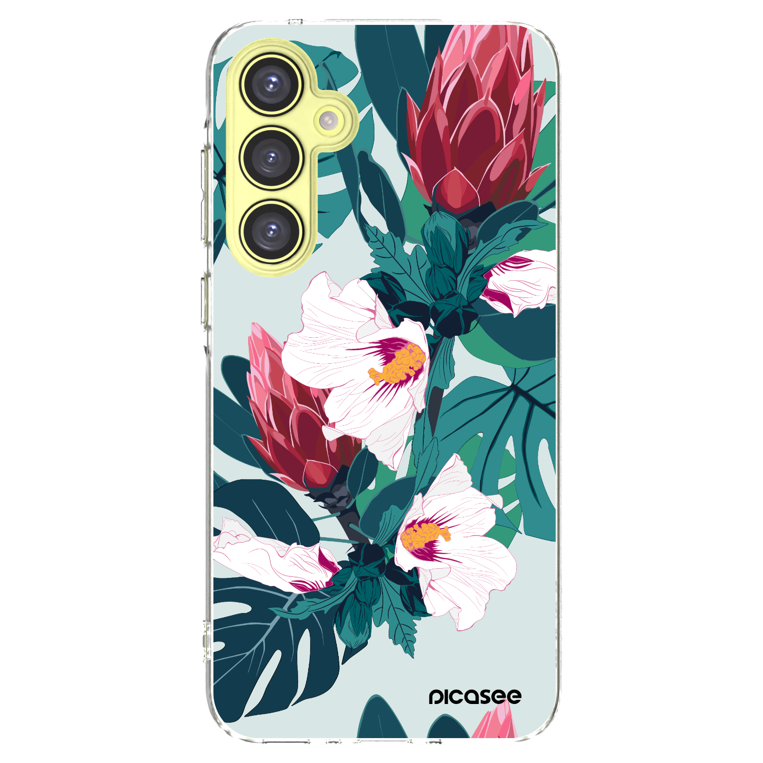 Picasee silikonowe przeźroczyste etui na Samsung Galaxy A35 5G A356B - Rhododendron