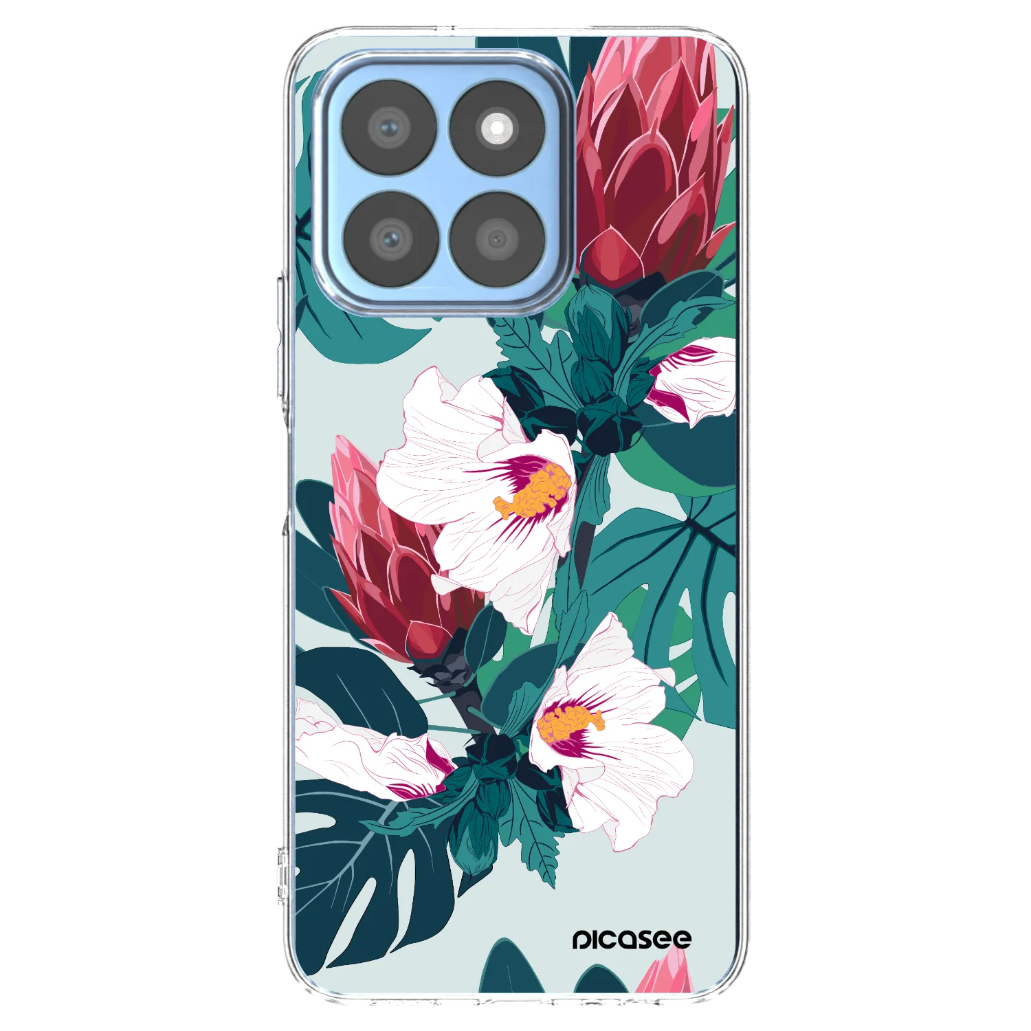 Picasee silikonowe przeźroczyste etui na Honor X8b - Rhododendron