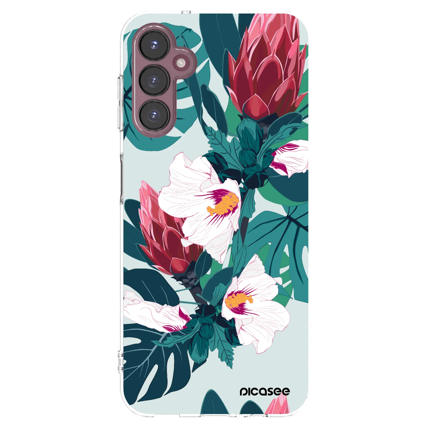Picasee silikonowe przeźroczyste etui na Samsung Galaxy A05s A057G - Rhododendron