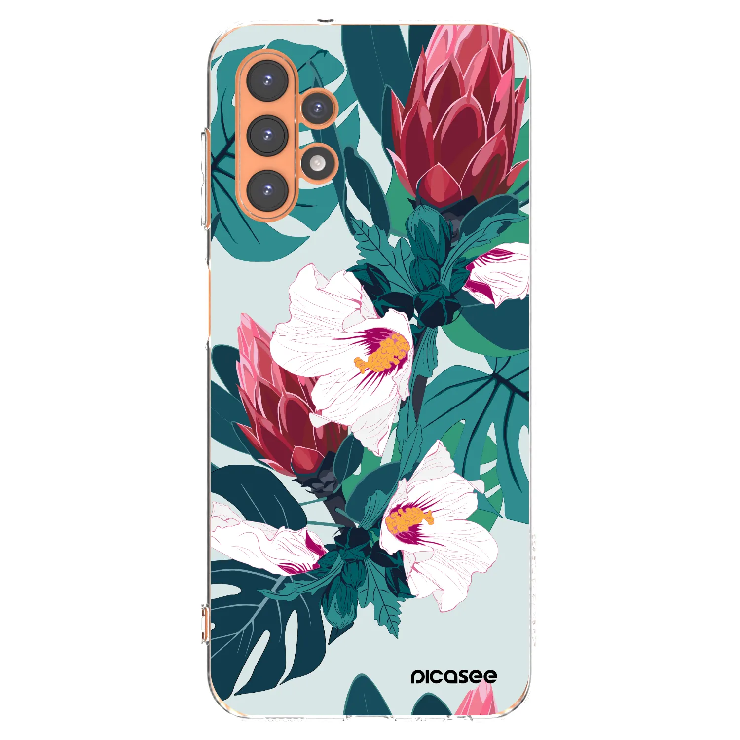 Picasee silikonowe przeźroczyste etui na Samsung Galaxy A13 5G - Rhododendron