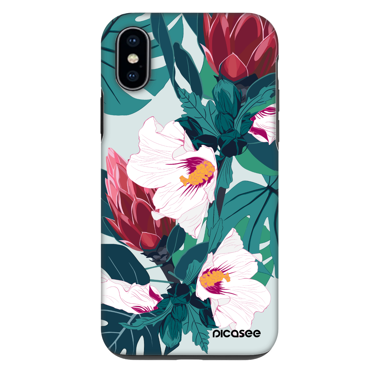 Picasee Fashion Case na Apple iPhone X/XS - Rhododendron