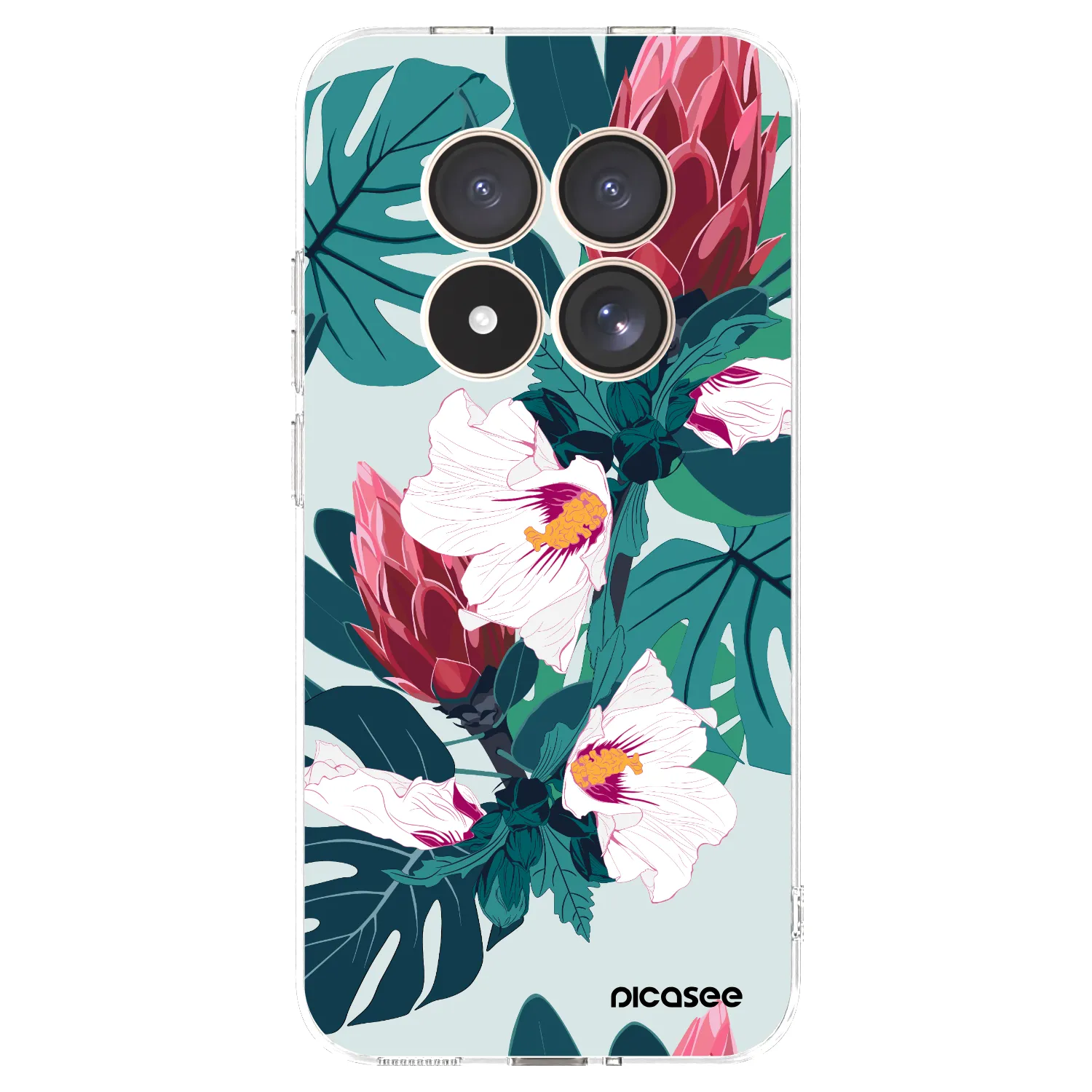 Picasee silikonowe przeźroczyste etui na Xiaomi Redmi Note 15 Pro 4G - Rhododendron
