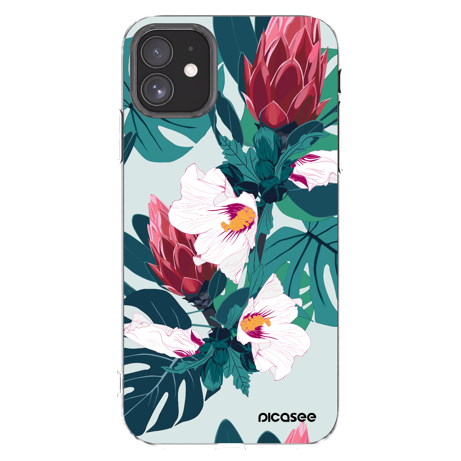Picasee silikonowe przeźroczyste etui na Apple iPhone 11 - Rhododendron