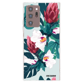 Picasee silikonowe przeźroczyste etui na Samsung Galaxy Note 20 Ultra - Rhododendron