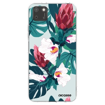 Picasee silikonowe przeźroczyste etui na Huawei Y5P - Rhododendron