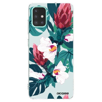 Picasee silikonowe przeźroczyste etui na Samsung Galaxy M31s - Rhododendron