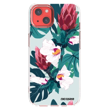 Picasee silikonowe przeźroczyste etui na Apple iPhone 13 - Rhododendron