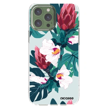 Picasee silikonowe przeźroczyste etui na Apple iPhone 13 Pro Max - Rhododendron