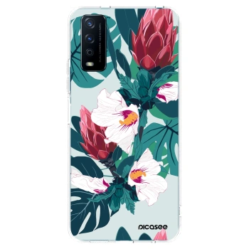 Picasee silikonowe przeźroczyste etui na Vivo Y11s - Rhododendron