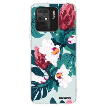 Picasee silikonowe przeźroczyste etui na Xiaomi Redmi 10C - Rhododendron