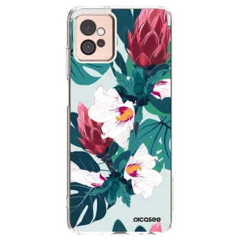Picasee silikonowe przeźroczyste etui na Motorola Moto G32 - Rhododendron