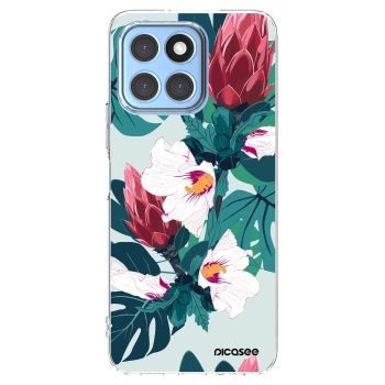 Picasee silikonowe przeźroczyste etui na Honor X8 5G - Rhododendron