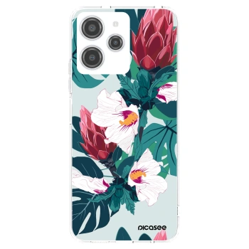 Picasee silikonowe przeźroczyste etui na Xiaomi Redmi 12 4G - Rhododendron
