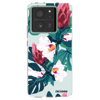 Picasee silikonowe przeźroczyste etui na Xiaomi 13T Pro - Rhododendron