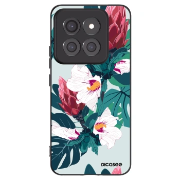 Picasee silikonowe czarne etui na Xiaomi 14 Pro - Rhododendron