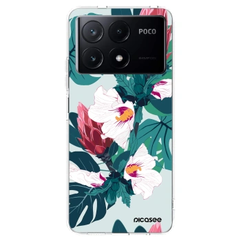 Picasee silikonowe przeźroczyste etui na Xiaomi Poco X6 Pro - Rhododendron