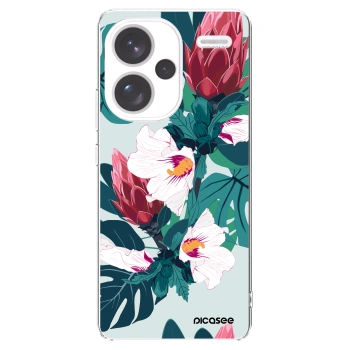 Picasee silikonowe przeźroczyste etui na Xiaomi Redmi Note 13 Pro+ 5G - Rhododendron