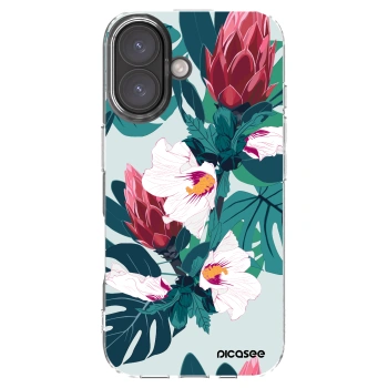 Picasee silikonowe przeźroczyste etui na Apple iPhone 16 - Rhododendron