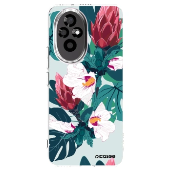 Picasee silikonowe przeźroczyste etui na Honor 200 Pro 5G - Rhododendron