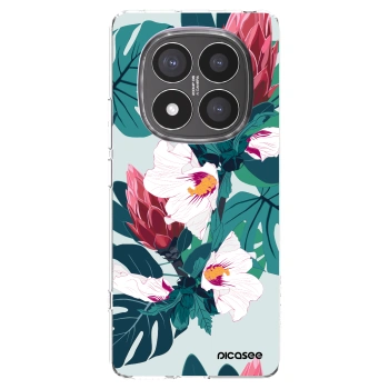 Picasee silikonowe przeźroczyste etui na Xiaomi Redmi Note 14 Pro+ 5G - Rhododendron