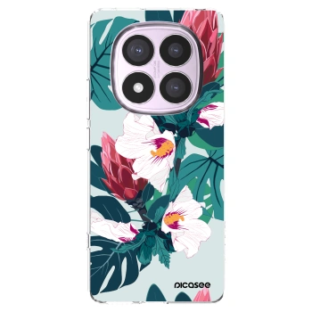 Picasee silikonowe przeźroczyste etui na Xiaomi Redmi Note 14 Pro 5G - Rhododendron