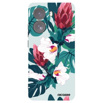 Picasee silikonowe czarne etui na Xiaomi Poco X7 - Rhododendron