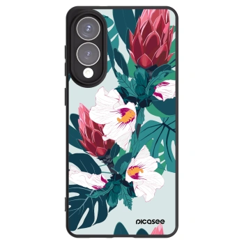 Picasee silikonowe czarne etui na Samsung Galaxy S25 Edge 5G - Rhododendron