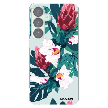 Picasee silikonowe przeźroczyste etui na Samsung Galaxy S25+ 5G - Rhododendron