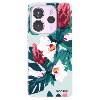 Picasee silikonowe przeźroczyste etui na Xiaomi Redmi Note 14 4G - Rhododendron