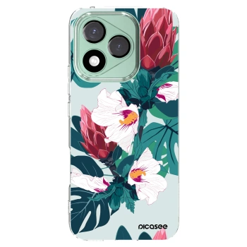 Picasee silikonowe przeźroczyste etui na Honor 400 Lite 5G - Rhododendron
