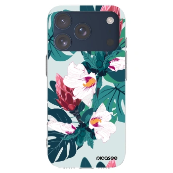 Picasee silikonowe przeźroczyste etui na Apple iPhone 17 Pro - Rhododendron