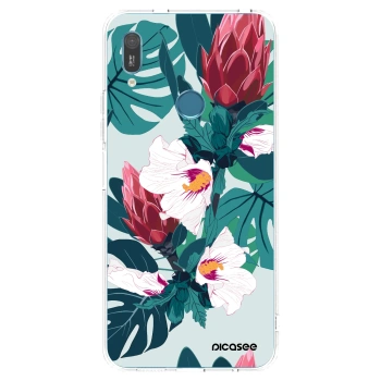 Picasee silikonowe przeźroczyste etui na Huawei Y6 2019 - Rhododendron