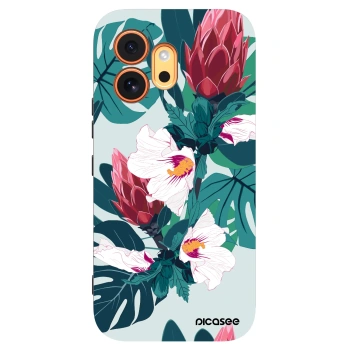 Picasee silikonowe czarne etui na Honor 600 - Rhododendron
