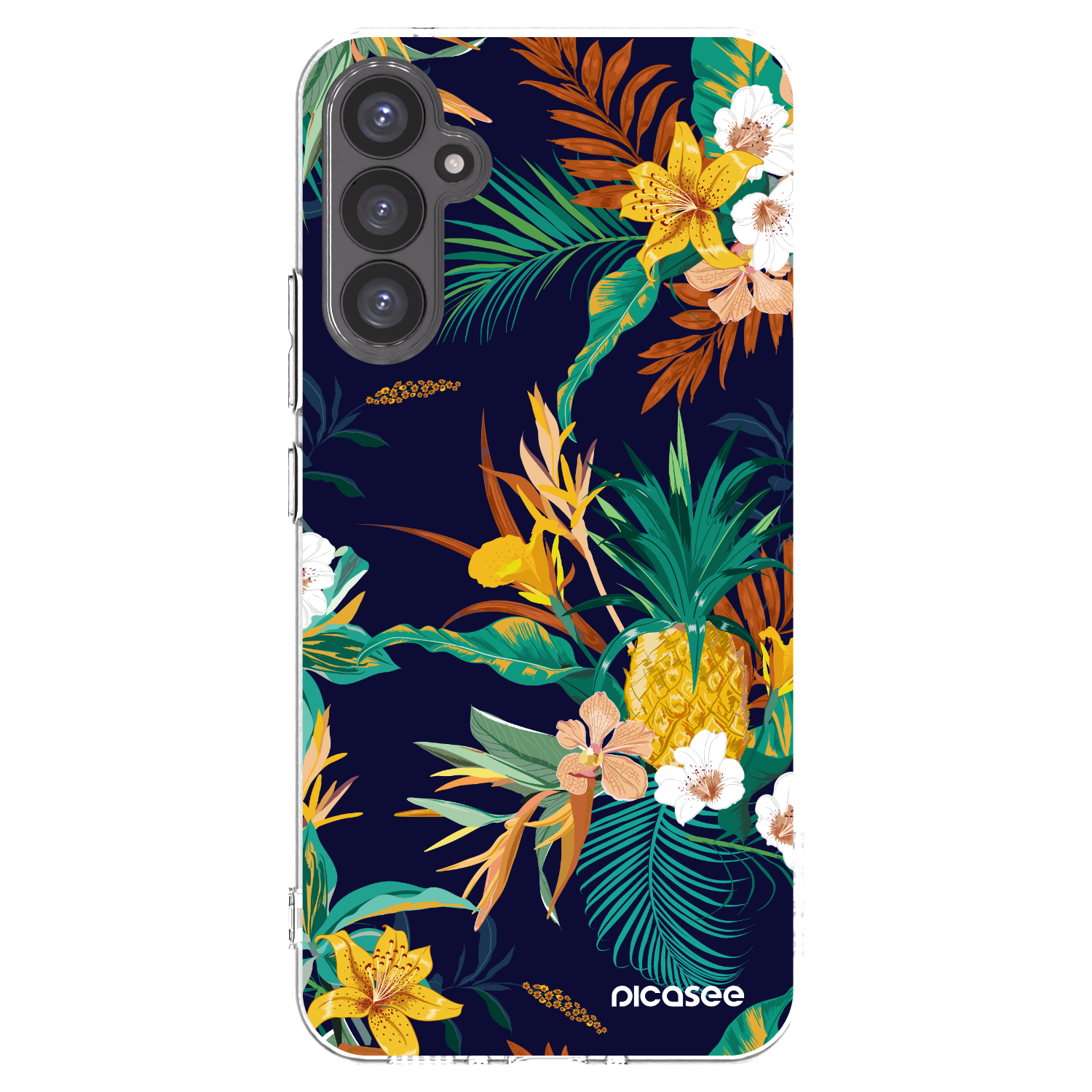 Picasee silikonowe przeźroczyste etui na Samsung Galaxy A34 5G A346B - Pineapple Color