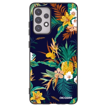 Picasee silikonowe czarne etui na Samsung Galaxy A52s 5G A528B - Pineapple Color