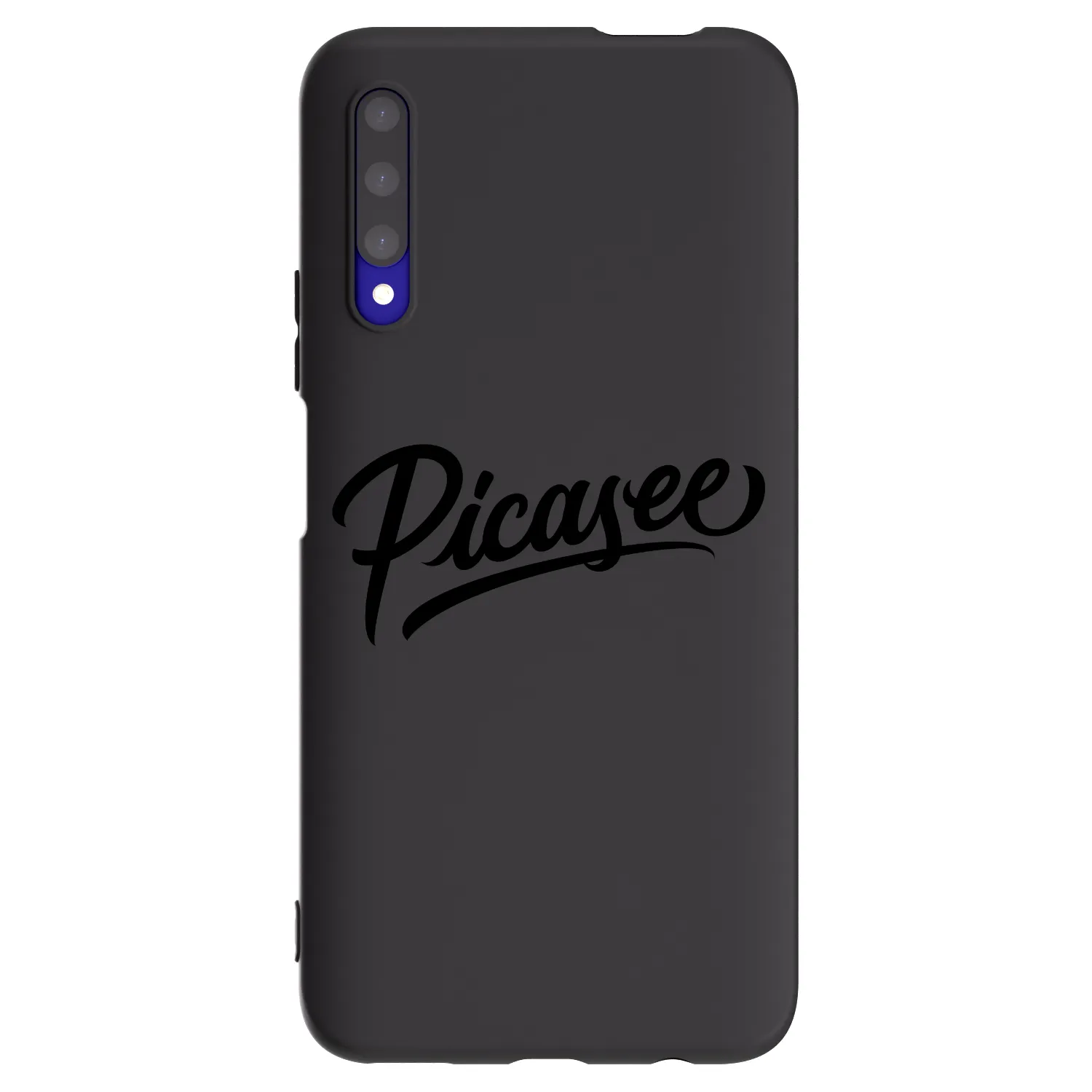 Picasee silikonowe czarne etui na Honor 9X Pro - Picasee - old logo - black