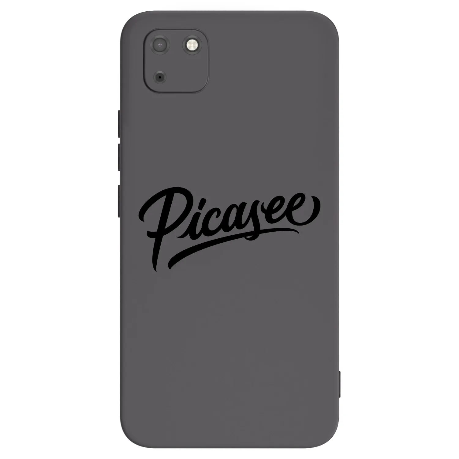 Picasee silikonowe czarne etui na Huawei Y5P - Picasee - old logo - black